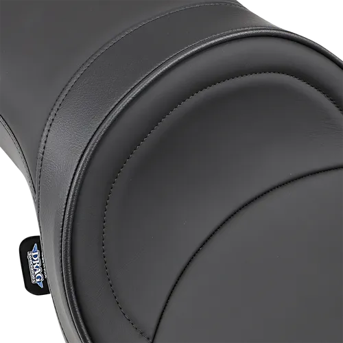 DS Black Leather Vinyl Stitched Low Profile 2 UP Seat