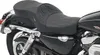 DS Black Flame Stitched Vinyl Leather Low Profile 2 Up Seat