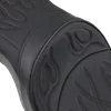 DS Black Flame Stitched Vinyl Leather Low Profile 2 Up Seat