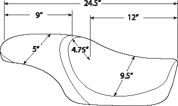 DS Black Leather Vinyl Smooth Predator Seat