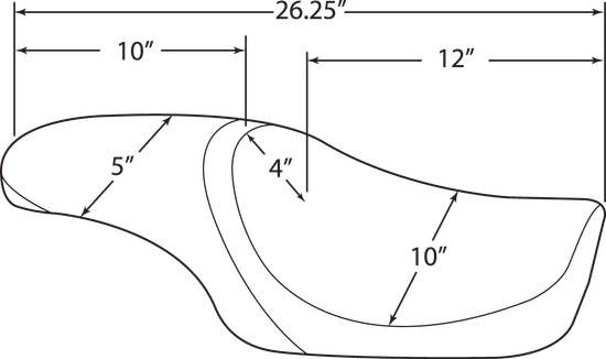 DS Black Leather Vinyl Predator Seat