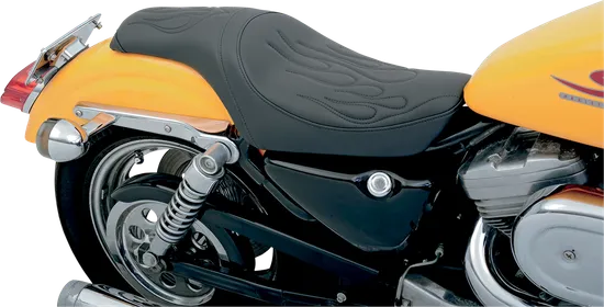 DS Black Leather Vinyl Flame Stitch Predator Seat