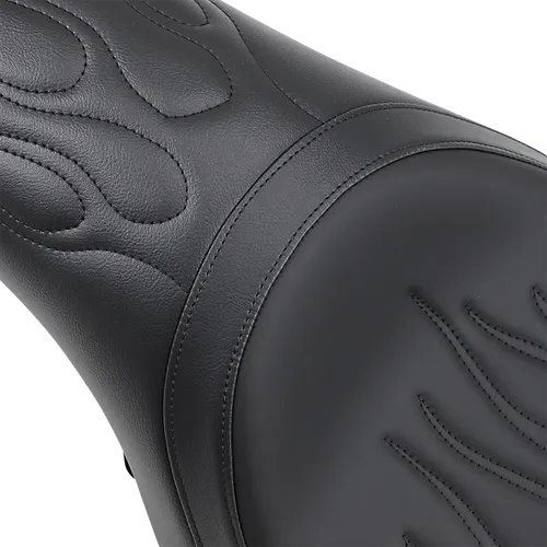 DS Black Leather Vinyl Flame Stitch Predator Seat