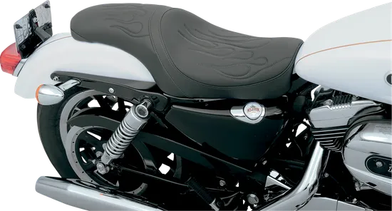 DS Black Leather Vinyl Flame Stitch Predator Seat