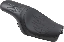 DS Black Leather Vinyl Flame Stitch Predator Seat