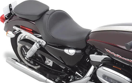 DS Black Leather Vinyl Passenger Pillion Pad