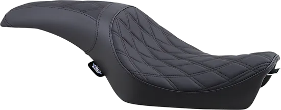 DS Black Leather Vinyl Double Diamond Stitch Predator Seat