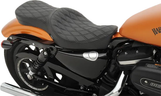 DS Black Vinyl 2 Up Double Diamond Bucket Seat