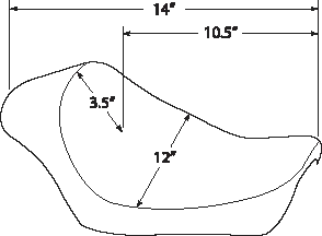 DS Black Vinyl Smooth Cafe Solo Seat