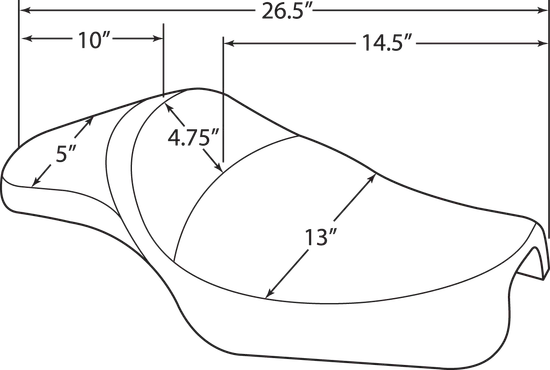DS Black Smooth Vinyl Predator Solo Seat