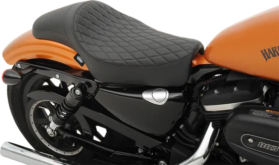 DS Black Vinyl Diamond Stitched Predator Solo Seat