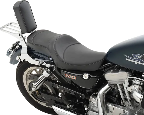 DS Black Vinyl Low Profile Double Bucket Smooth Seat