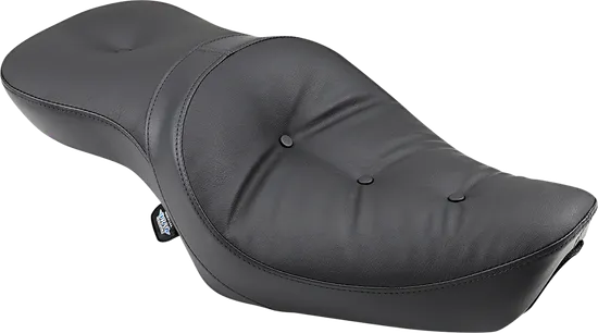 DS Black Vinyl Low Profile Double Bucket Smooth Seat
