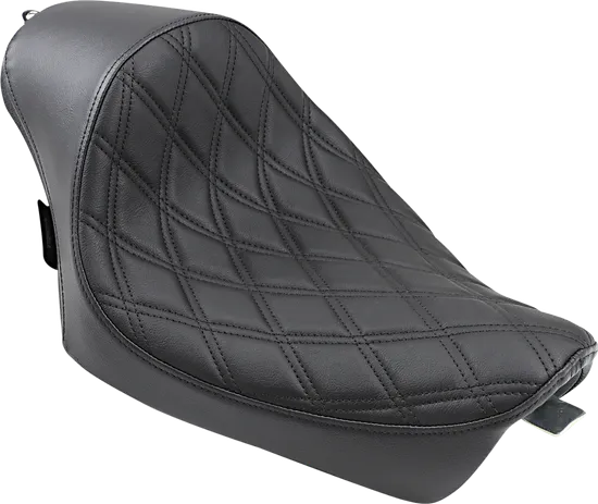 DS Black Vinyl Diamond Stitch Cafe Solo Seat