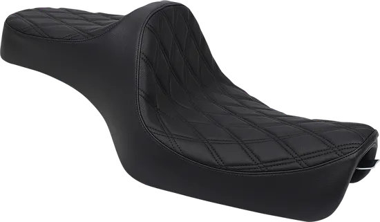 DS Black Vinyl Double Diamond Stitch Predator III 2 Up Seat