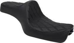 DS Black Vinyl Double Diamond Stitch Predator III 2 Up Seat