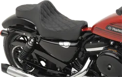 DS Black Vinyl Double Diamond Stitch Predator III 2 Up Seat