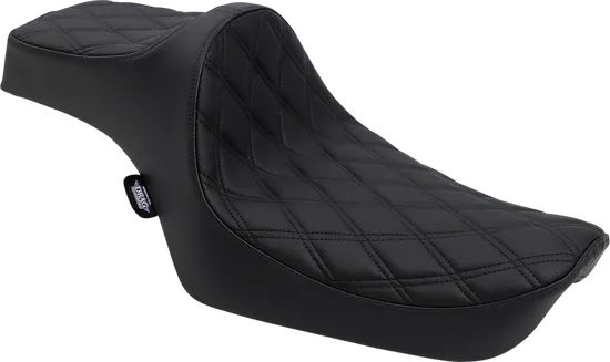 DS Black Vinyl Double Diamond Stitch Predator III 2 Up Seat