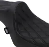 DS Black Vinyl Double Diamond Stitch Predator III 2 Up Seat