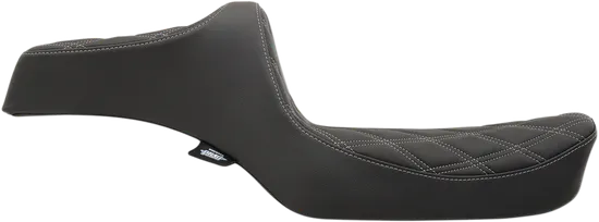 DS Black Vinyl Silver Double Diamond Stitch Predator III 2 Up Seat