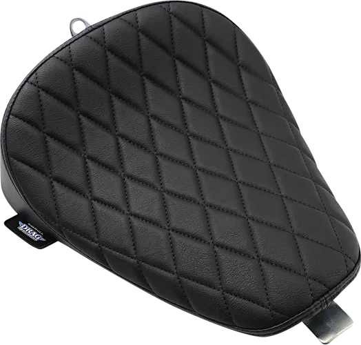DS Black Vinyl Diamond Stitch Bobber Solo Seat