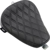 DS Black Vinyl Double Diamond Stitch Bobber Solo Seat
