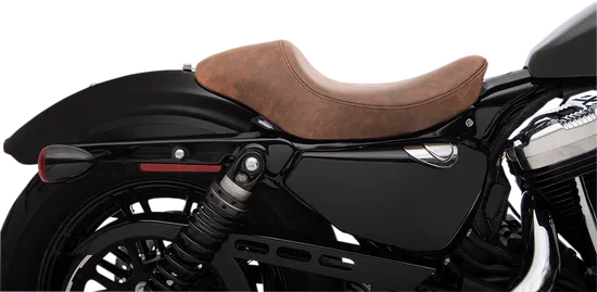 DS Brown Leather Smooth Low Solo Seat