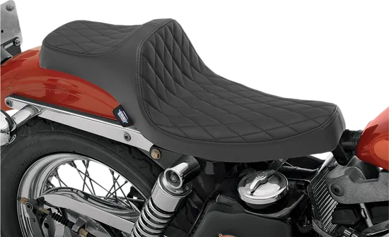 DS Black Vinyl Diamond Stitch Predator III 2 Up Seat