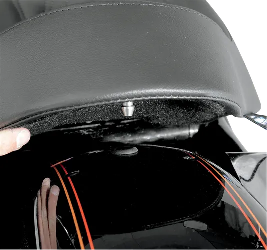 DS Black Leather Vinyl Smooth Solo Seat