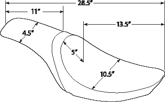 DS Black Leather Vinyl Smooth Predator Seat