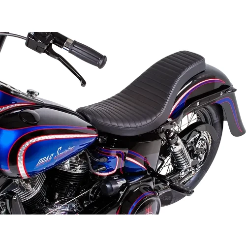 DS Black Vinyl Classic Stitch Spoon Style Seat 12