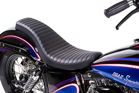 DS Black Vinyl Classic Stitch Spoon Style Seat 11