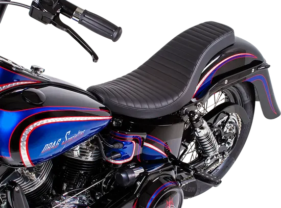 DS Black Vinyl Classic Stitch Spoon Style Seat