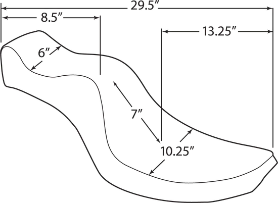 DS Black Vinyl Mini King and Queen 2 Up Seat