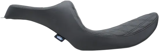 DS Black Vinyl Double Diamond Stitch Predator III 2 Up Seat