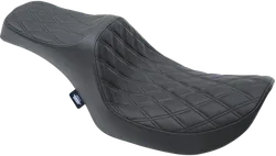 DS Black Vinyl Double Diamond Stitch Predator III 2 Up Seat