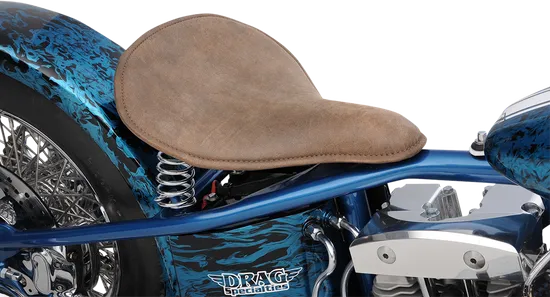 DS Large Brown Distressed Leather Low Profile Spring Solo Seat 3