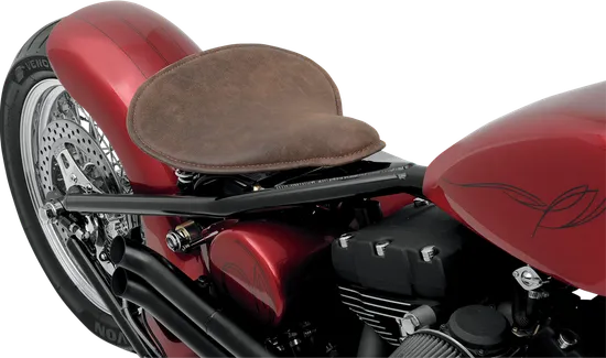 DS Large Brown Distressed Leather Low Profile Spring Solo Seat 4