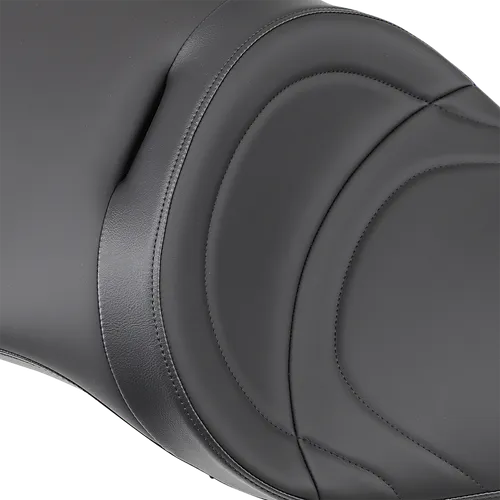 DS Black Vinyl Leather Stitched Low Profile Seat