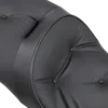 DS Black Vinyl Leather Pillow Low Profile Seat