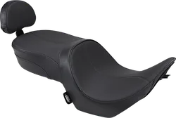 DS Black Vinyl Leather Mild Stitched Low Profile Seat