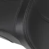 DS Black Vinyl Leather Mild Stitched Low Profile Seat