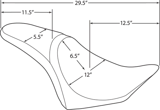 DS Black Leather Vinyl Flame Stitch Predator Seat