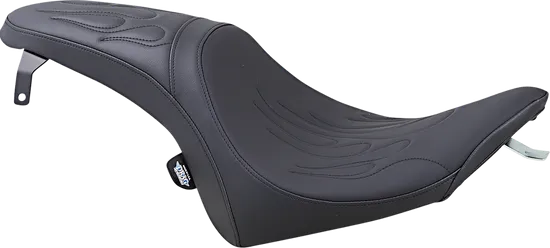 DS Black Leather Vinyl Flame Stitch Predator Seat