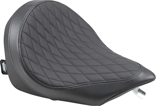 DS Black Leather Vinyl Diamond Stitch Low Solo Seat