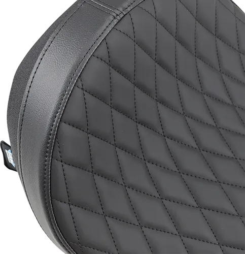 DS Black Leather Vinyl Diamond Stitch Low Solo Seat
