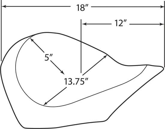 DS Black and Red Leather Vinyl Double Diamond Low Profile Solo Seat