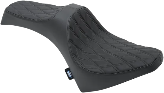 DS Black Vinyl Double Diamond Stitch Predator III 2 Up Seat