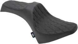 DS Black Vinyl Double Diamond Stitch Predator III 2 Up Seat