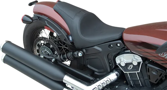 DS Black Leather Vinyl Smooth Solo Seat